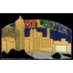 City Of Atlanta Georgia Skyline Pin
